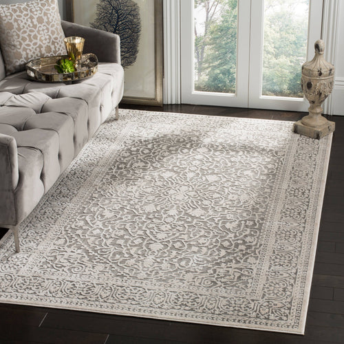 Safavieh RFT670B Reflection Dark Grey / Cream Area Rug - 8' x 10'