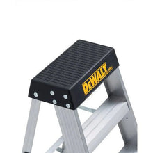 Load image into Gallery viewer, dewalt DXL2010 - 02 2 Steps, Aluminum Step Stool, 300 lb. Load Capacity, Silver