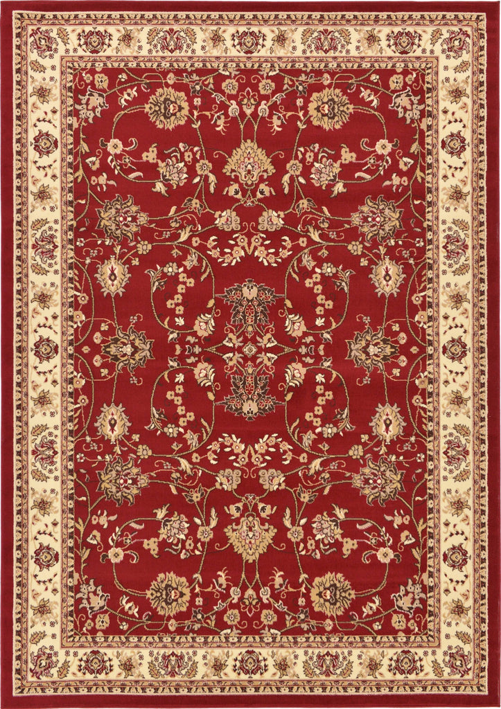 Unique Loom Washington Sialk Hill Area Rug - 7' x 10' Burgundy