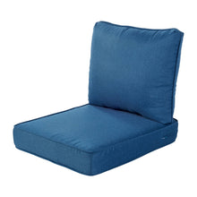 Load image into Gallery viewer, Haven Way Universal Outdoor Deep Seat Lounge Chair Cushion Set - 22x25 - Medium Blue