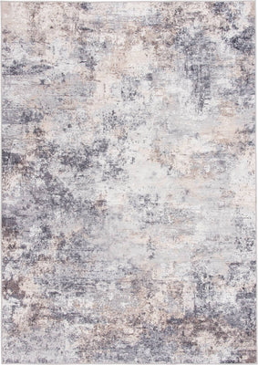 Better Homes & and Gardens Abstract Machine Washable Indoor Area Rug, Neutral, 5'x7'